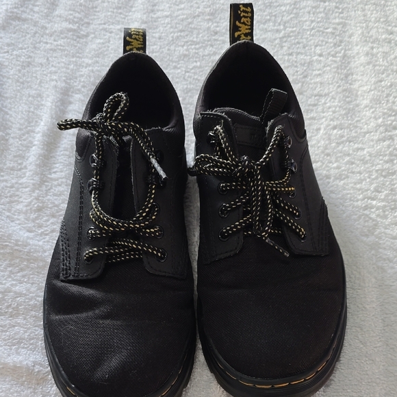 Dr. Martens Black Leather Oxfords with Chunky Sole - Picture 7 of 9